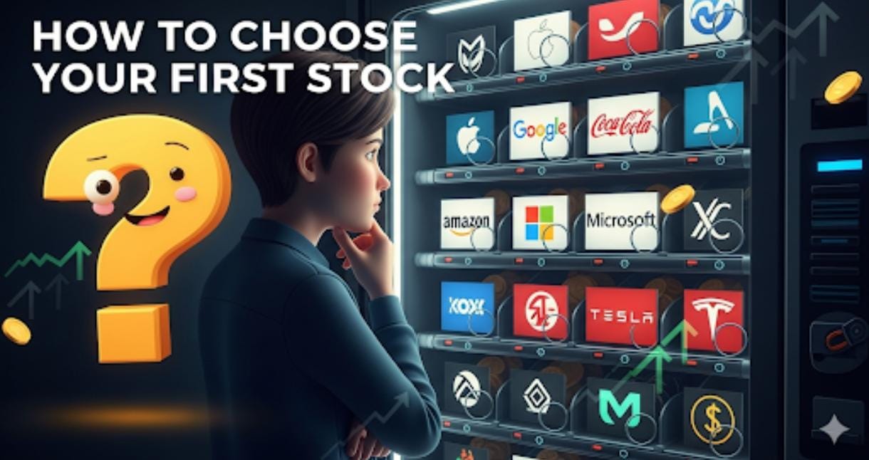 how to choose your first stock in India 2025