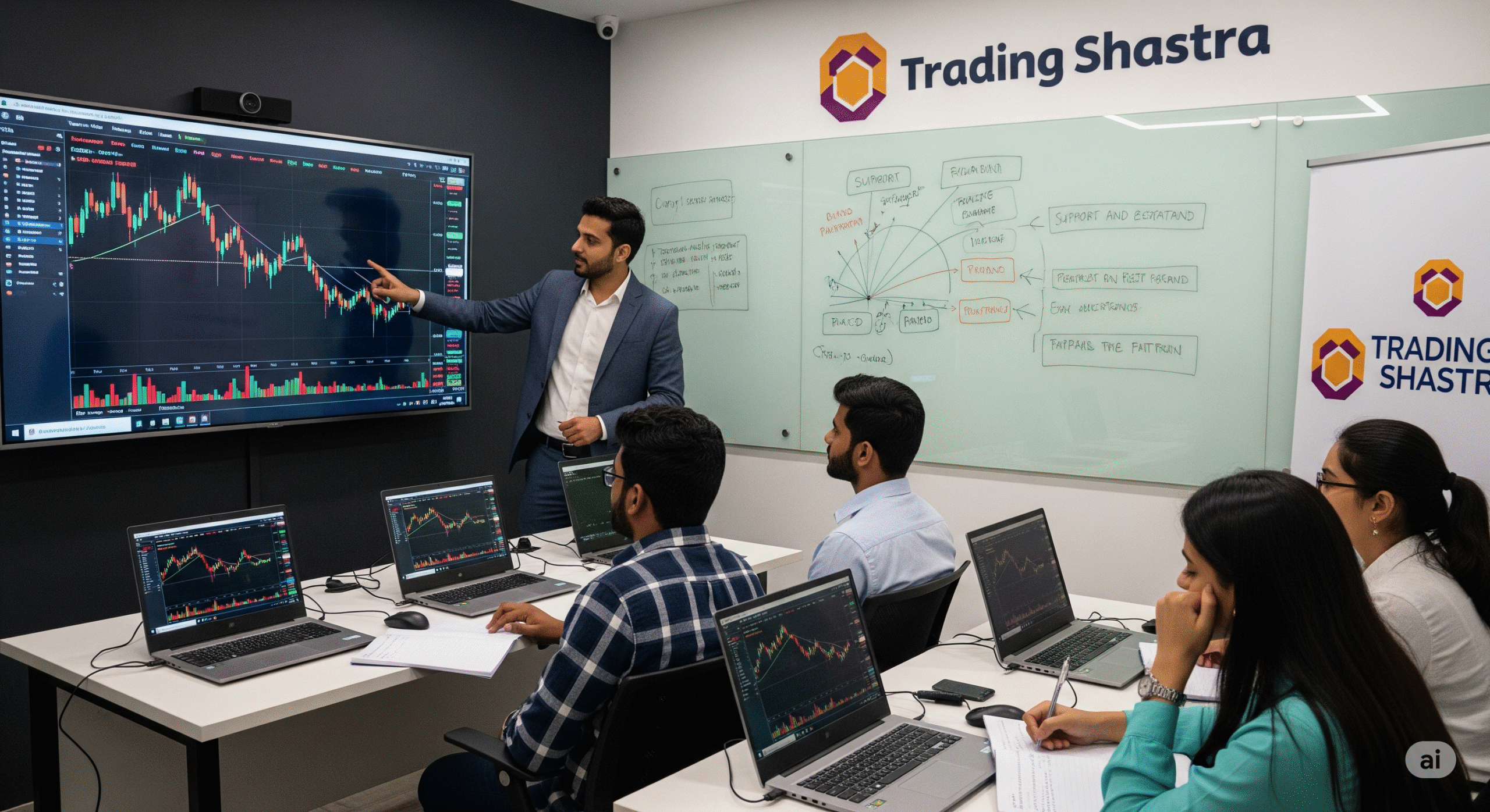 Offline Trading Classes in Noida with live mentorship and stock market training