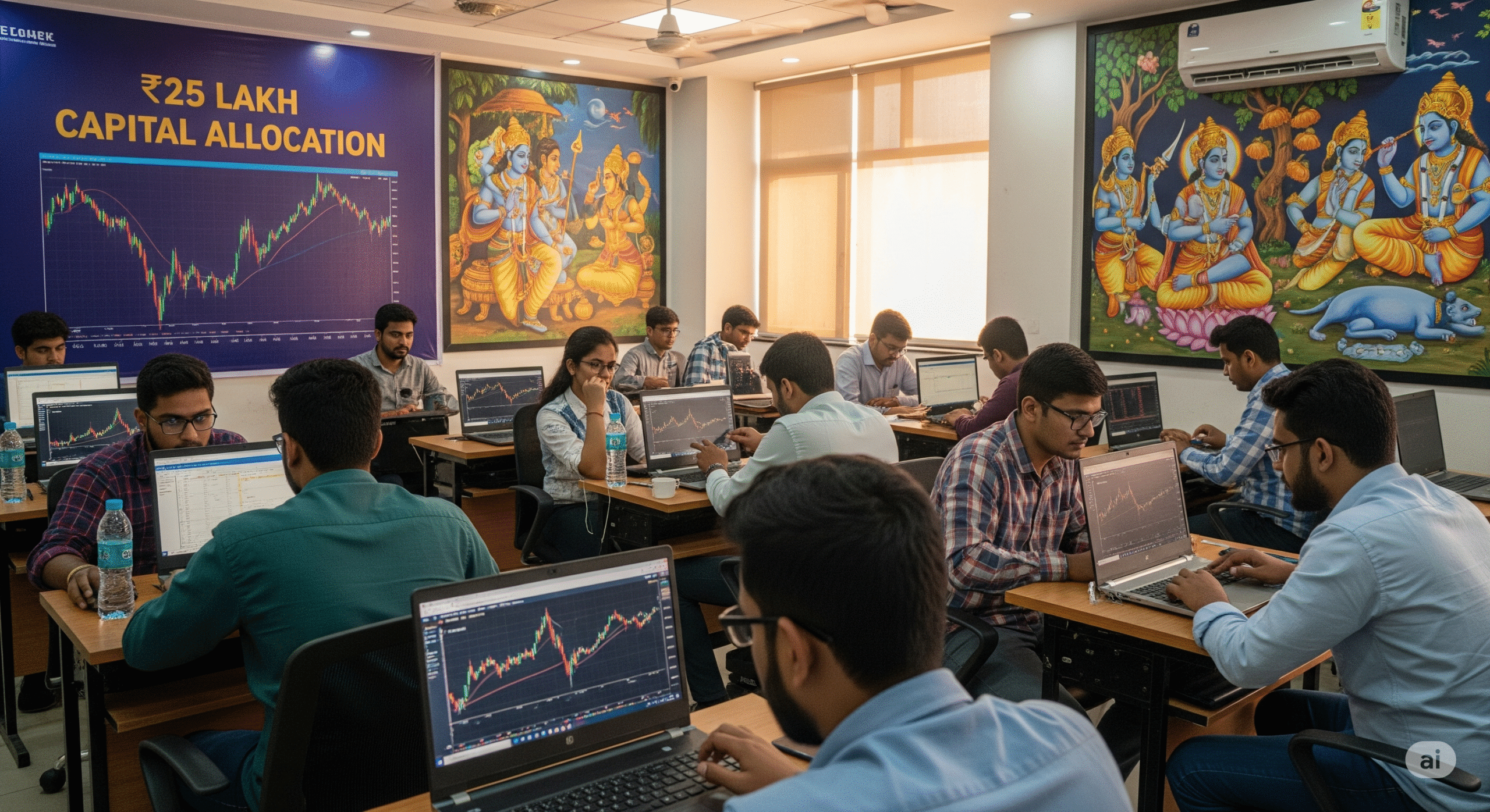 learn trading in Delhi with ₹25 Lakh capital support
