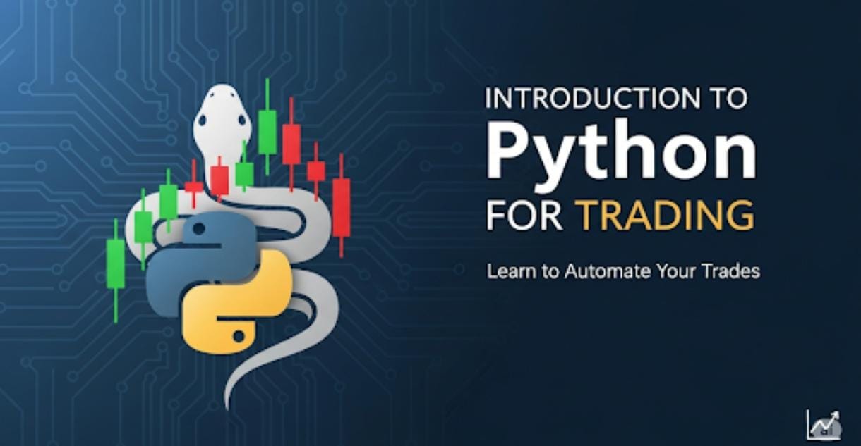 Python for trading - algorithmic trading code example with market data visualization