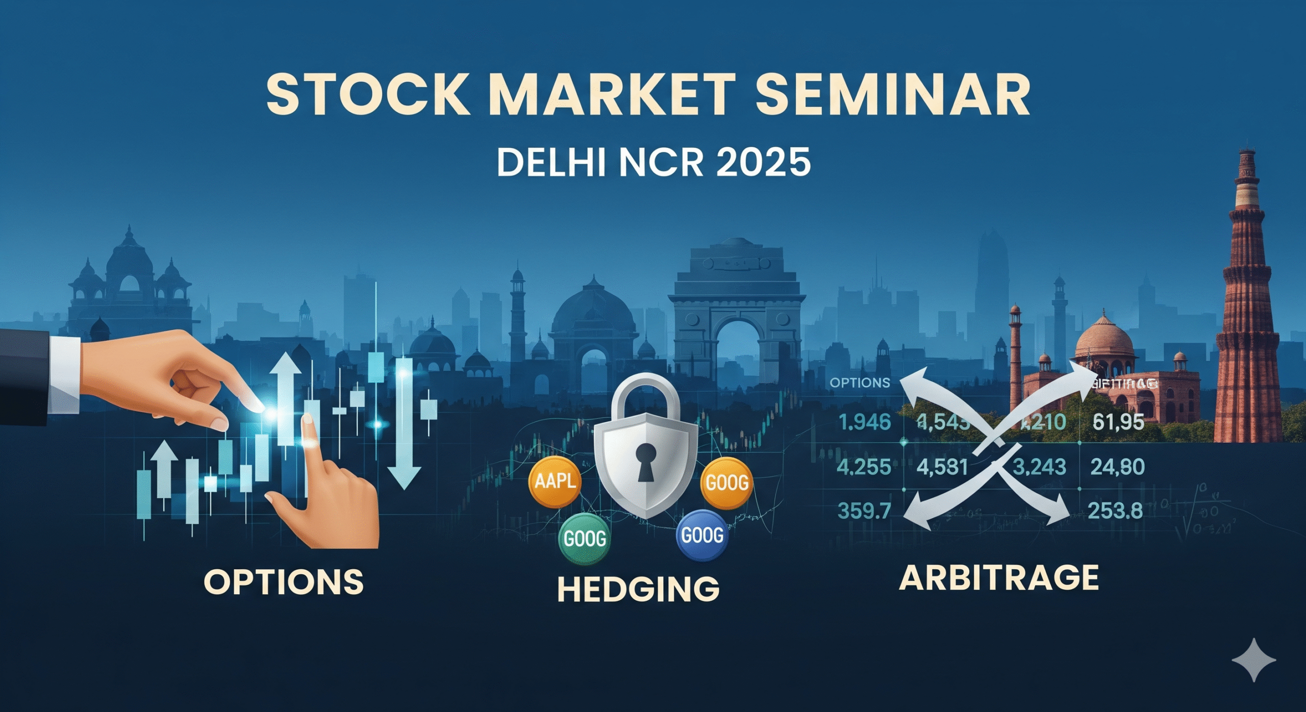 Stock Market Seminar in Delhi NCR 2025 | Learn Options & Hedging