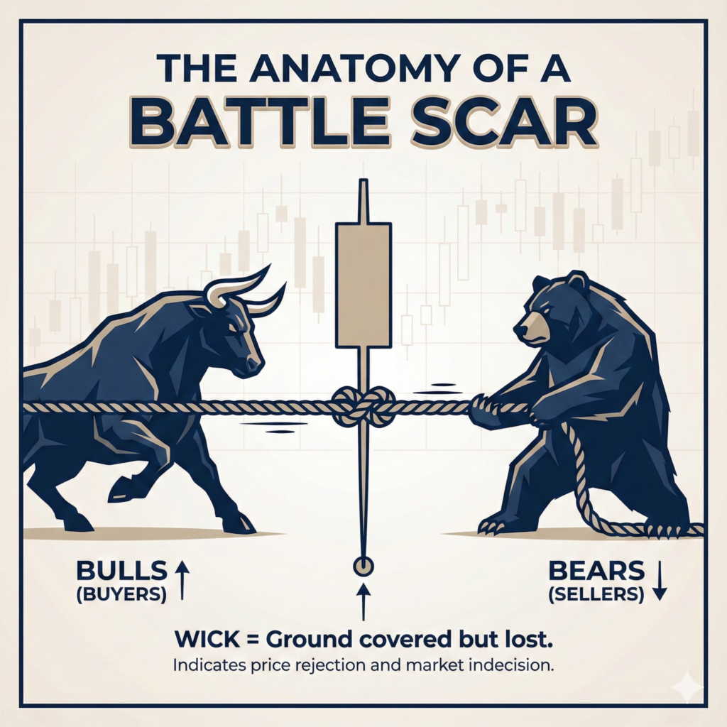 What do long candle wicks mean in trading? | Trading Shastra Academy